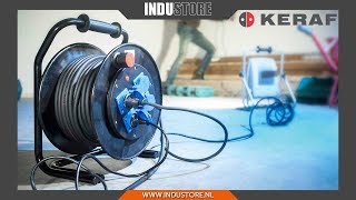 Industore Kabelhaspel KERAF K310 G2 voor professioneel gebruik in bouw en industrie [upl. by Aniram]