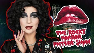 Dr Frank N Furter Makeup Tutorial👄🖤【The Rocky Horror Picture Show】 Halloween 2022  Madalyn Cline [upl. by Truscott258]