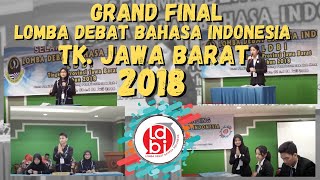 Final LDBI tingkat Provinsi Jawa Barat Tahun 2018 [upl. by Verdi738]