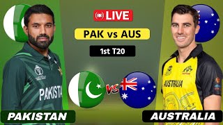 Pakistan vs Australia Live 1st T20  PAK vs AUS Live  Scores amp Commentary [upl. by Marozik350]