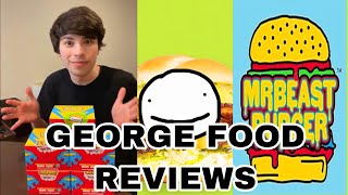 GEORGENOTFOUND tries the DREAM BURGER from MR BEAST BURGER [upl. by Odlanyer309]