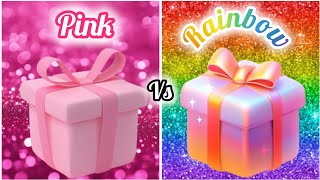 Choose your gift 🎁👗💅👠💄💞 pink rainbow pinkrainbow girlishthings2527 [upl. by Isia505]