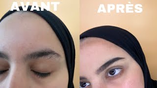 MA ROUTINE SOURCILS SANS EPILATION  TUTO CONSEILS LES PRODUITS QUE JUTILISE [upl. by Amalle]