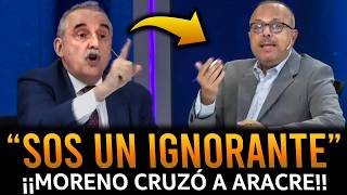 ¡GUILLERMO MORENO SACADISIMO SE CRUZÓ con ARACRE en VIVO [upl. by Yllus742]