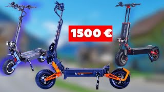 TOP 3 DES MEILLEURES TROTTINETTES ÉLECTRIQUES À 1500 EUROS [upl. by Amelie]