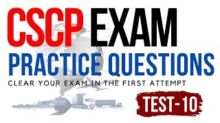 CSCP Exam Practice Question Test 10 [upl. by Ydaj]