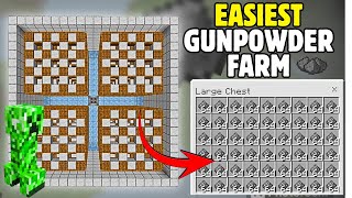 ￼ EASIEST CREEPER GUNPOWDER FARM 121 In Minecraft PE [upl. by Gerrie]