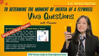 Flywheel Experiment  VIVA Questions with Answers [upl. by Oir]