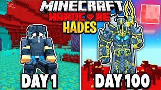 I Survived 100 Days as HADES in Minecraft Heres What Happened [upl. by Oruasi]