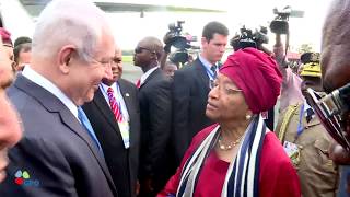 PM Netanyahu Arrives in Liberia [upl. by Paynter]