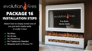 Evolution Fires Package 16 PreBuilt Media Wall Installation Video [upl. by Alphard]