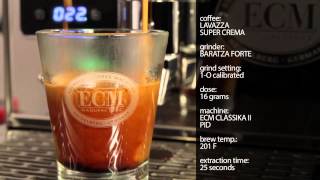 Friday Shots Lavazza Super Crema on ECM Classika II PID [upl. by Ytok]