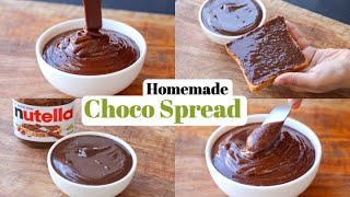 Homemade Nutella without Hazelnuts  Easy amp Better Recipe of Chocolate Spread  The Terrace Kitchen [upl. by Noxin727]