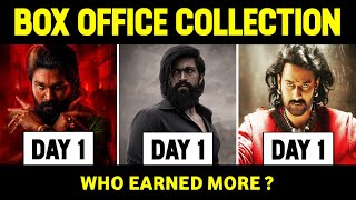 Pushpa 2 vs Kgf 2 vs Baahubali 2 1st Day Box Office Collection  Allu Arjun vs Prabhas vs Yash [upl. by Hallett]