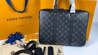 LOUIS VUITTON M46457 PorteDocuments Voyage PM Briefcase [upl. by Eppes]