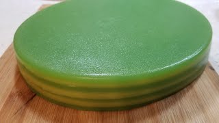 Steamed Vietnamese Pandan Layer Cake Banh Da Lon [upl. by Kirimia]