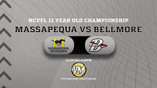 NCYFL 11 YEAR OLD CHAMPIONSHIP  Massapequa vs BellmoreMerrick  1119  245 PM [upl. by Oicnoel83]