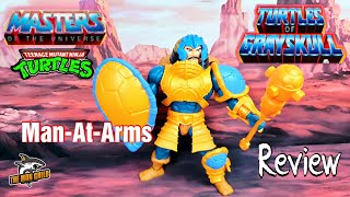 Masters of the Universe Origins Turtles of Grayskull ManAtArms Figure Review with Part swapping [upl. by Hester470]