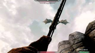 Skyrim Gameplay  Archer versus Dragon [upl. by Namolos854]