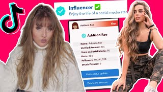 ADDISON RAE INFLUENCER CHALLENGE IN BITLIFE MOST FOLLOWERS EVER [upl. by Eillac74]