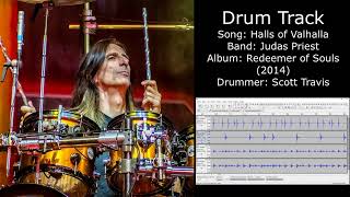 Halls of Valhalla Judas Priest • Drum Track [upl. by Bruyn]