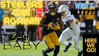 Week 3 VICTORY PITTSBURGH STEELERS vs LA CHARGERS POST GAME ANALYSIS herewego [upl. by Eralcyram]