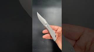 Couteau pliant cran forcé Real Steel Knives modèle Ventus acier N690 platines titane [upl. by Oisorbma996]