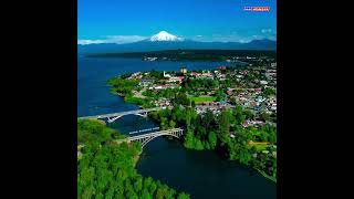 Villarrica la magia del sur de Chile vacaciones 2023 Vista Aérea Drone Temuco [upl. by Renelle]