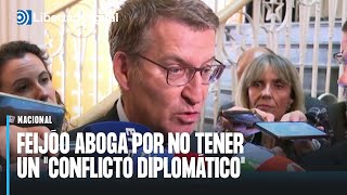 Feijóo aboga por no tener un quotconflicto diplomáticoquot con Israel [upl. by Amity855]