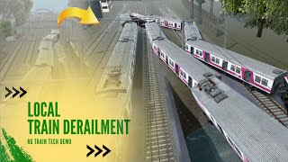 Local Train Planned Derailment speed check  RG TRAIN Gameplay [upl. by Sadnak296]