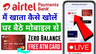 Airtel payment bank account open 2023  Airtel payment bank account open kaise kare  Airtel bank [upl. by Adelric374]