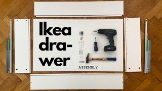 Ikea Pax Drawer Assembly [upl. by Delfine498]