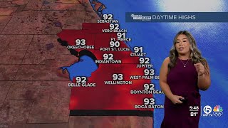 WPTV First Alert Weather forecast afternoon of Aug 11 2024 [upl. by Crim]