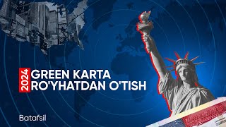 GREEN CARD ROYXATDAN OTISH 2024  GRIN KARTA TOLDIRISH TARTIBI [upl. by Wall]