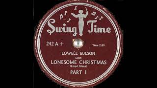 OLDIES 1950 DEC 23 LONESOME CHRISTMASLowell Fulson [upl. by Innavoj]