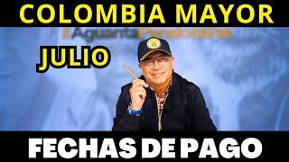 💥URGENTE COLOMBIA MAYOR FECHAS DE PAGO EN JULIO CICLO 7 ATENCION ADULTOS MAYORES [upl. by Rind]