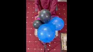 Blue white black balloons [upl. by Mamie]