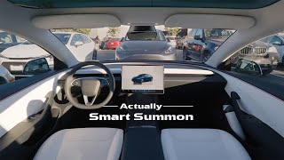 Exploring Teslas Actually Smart Summon Feature ASS [upl. by Saval]