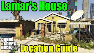 GTA 5  Lamars House On Map Location Guide [upl. by Pentheam496]