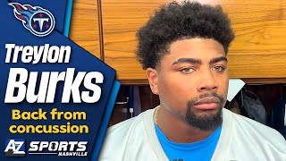 Titans WR Treylon Burks speaks to media for the first time since his concussion [upl. by Quartas]