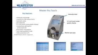 Ultrasonic Milk analyzer Master Pro Touch [upl. by Macdougall]