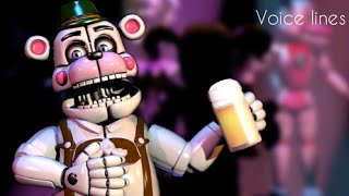 German Funtime Freddy all voice lines [upl. by Anitnelav]