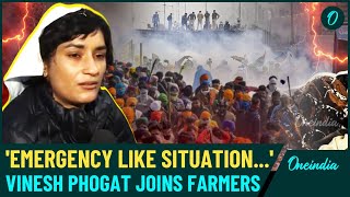 Congress Vinesh Phogat Calls Indian Farmers Crisis an Emergency – We Dont Want Modi’s Speech [upl. by Landon]