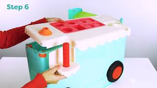 B toys  Ice Cream Truck  Instruction Video [upl. by Rodnas]