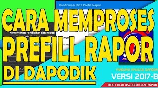 Cara download Prefill Rapor dan mengimputnya ke aplikasi Dapodik [upl. by Anallij]