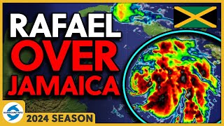 Rafael over Jamaica heading toward the Cayman Islands Hurricane Rafael [upl. by Frayda]