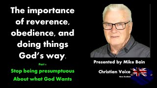 Part 4 The importance of reverence obedience and doing things Gods way [upl. by Channa]