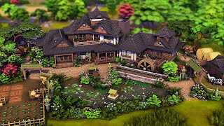 Japanese Farmhouse  The Sims 4 Speed Build [upl. by Ikkela]