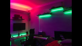 Decoración de habitación con luces LED RGB SETUP [upl. by Limemann]