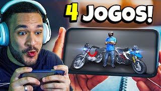 TESTEI 4 JOGOS BRASILEIROS de MOTOS para CELULAR PASSA TEMPO [upl. by Sheedy]